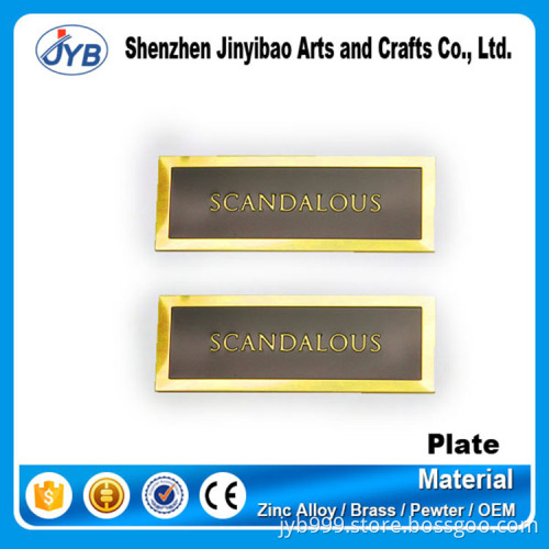 custom high quality metal or plastic magnet labels